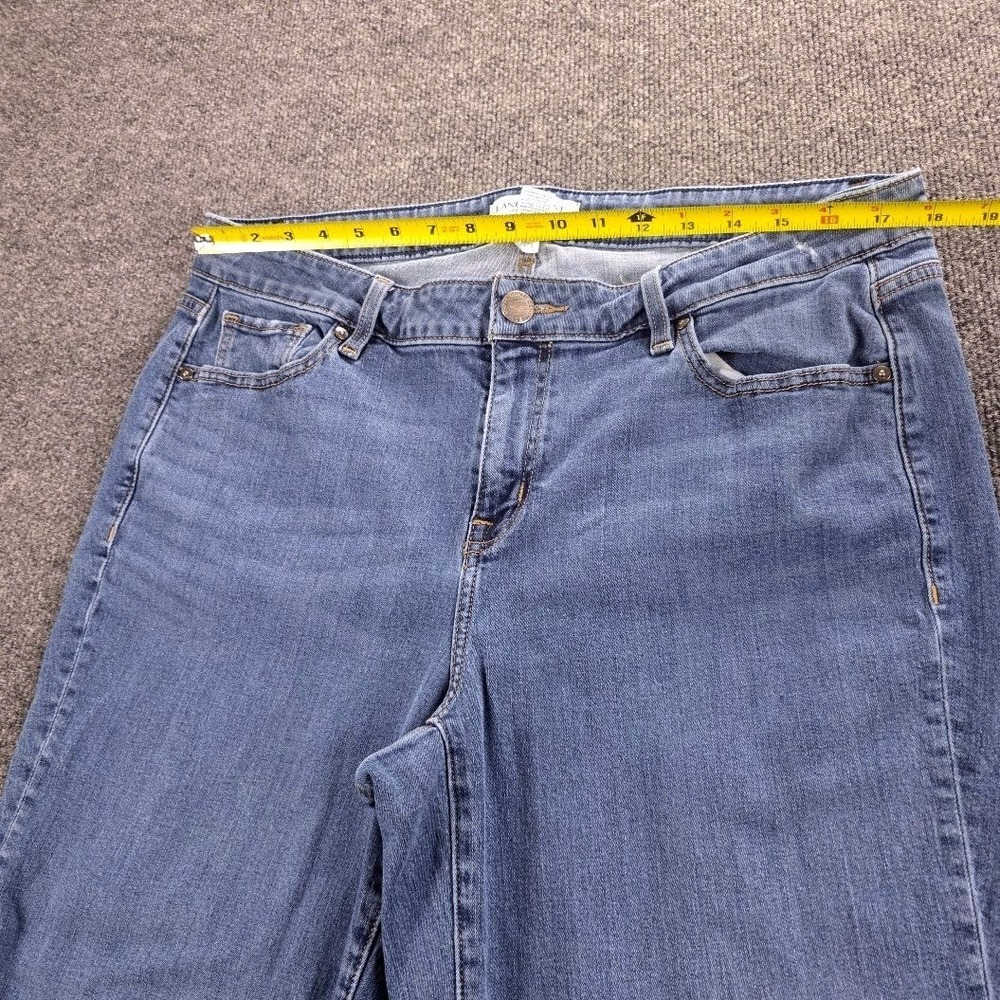 Lane Bryant Wmns Blue Straight Leg Jeans Plus Size 16 Medium Wash Stretch Denim - Picture 7 of 11